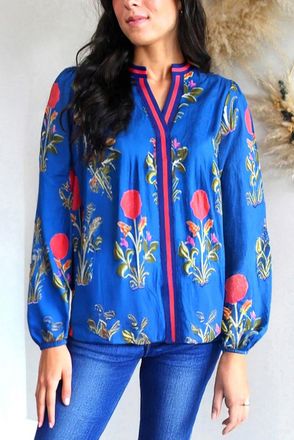 Azura Exchange Bloemmotief Lange Mouwen Blouse