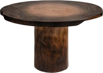Mathi Design Mesa redonda de madera d120