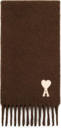 Ami Alpaca Scarf With Ami De Coeur