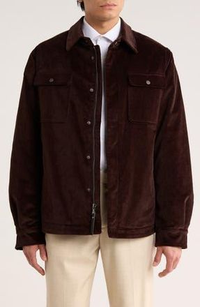 Robert Graham Corduroy Shirt Jacket in Brown at Nordstrom Rack, Size Xx-Large