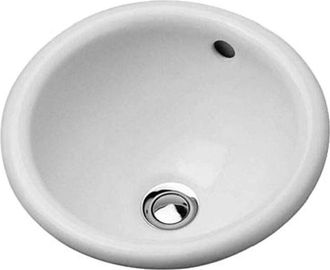 Duravit Duravit - Architec Bali Lavabo Encastrable Con Rebosadero Sin Orificio Para Grifer&iacute;a B D : 335mm Sin Orificio Para Grifer&iacute;a Blanco