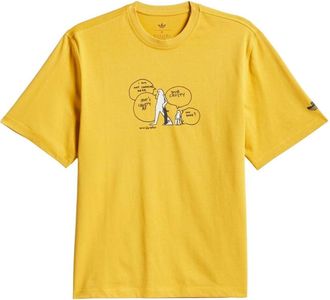 adidas x Mark Gonzales Skateboarding Crusty T-shirt Preloved Yellow Black KE1021