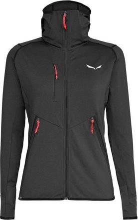 Salewa Agner Hybrid Polarlite Fullzip Hoody Fleecejacke f&uuml;r Damen | grau/schwarz