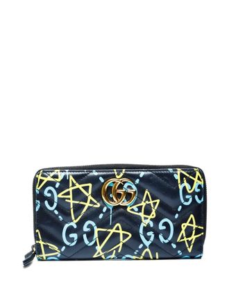 Gucci 2010s GG Marmont Ghost wallet - Black