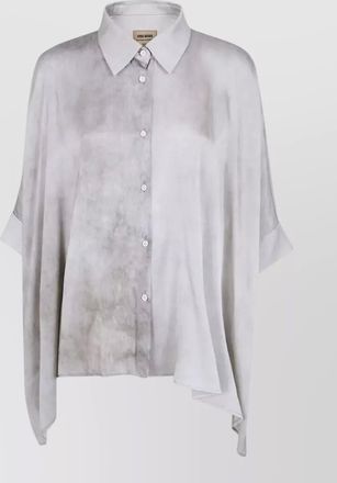 Uma Wang toto shirt asymmetric hem short sleeves