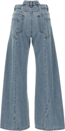 Maison Margiela Asymmetrical Waist Jeans - Light Blue