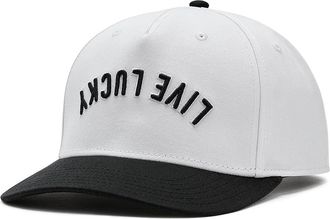 Black Clover Upside Down Luck 16 Adjustable Hat Baseball Caps White/Black, Cotton