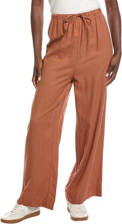 WeWoreWhat Weworewhat Tie-Waist Linen-Blend Pant