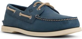 Sperry Top-Sider Authentic Original Boat Shoe in Navy Blue at Nordstrom, Size 10.5