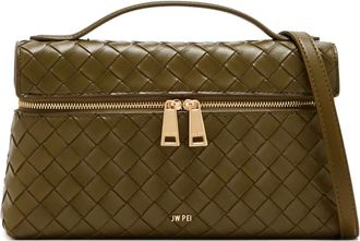 JW PEI woven top-handle satchel - Green