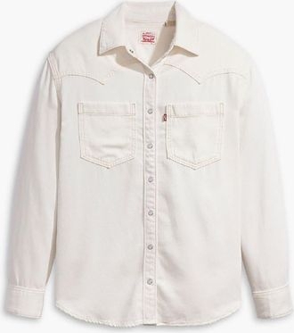 Levi's Dames/Dames Teodora Denim Lichtgewicht Shirt (Wit)