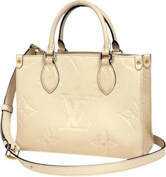 Louis Vuitton Tweedehands Canvas Louis Vuitton tassen - Dames - Vintage Handtas - Beige - ONE Size - Vintage
