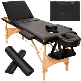 TecTake Massage Table Daniel in Black