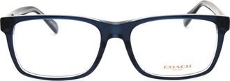 Coach 0HC6213U Rectangular Acetate Frame Eyeglasses - Navy