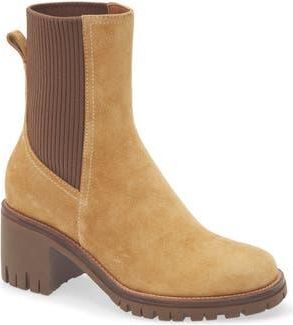 Rag & Bone Corey Lug Sole Chelsea Boot in Caramel Suede at Nordstrom Rack, Size 9.5Us / 39.5Eu