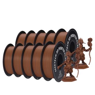 OEM Filamento Pla Para Impresoras 3d, 1,75 Mm De Di&aacute;metro, F&aacute;cil De Imprimir, Color Marr&oacute;n