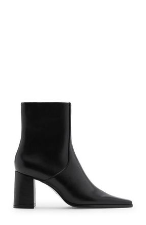 Mango Block Heel Bootie in Black at Nordstrom, Size 6.5Us