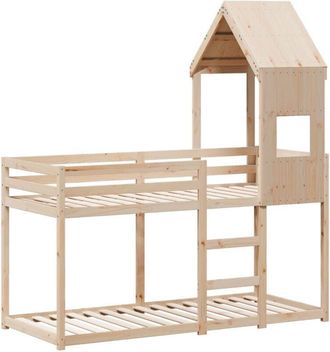 vidaXL Bunk Bed without Mattress 90x190 cm Single Solid Wood Pine Vidaxl