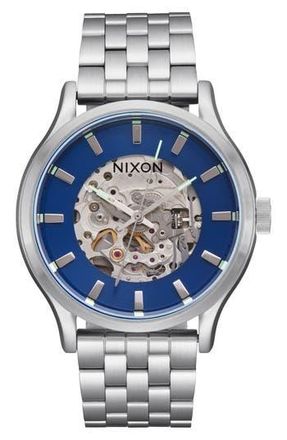 Nixon Spectra Automatic Bracelet Watch, 40mm in Navy Sunray /Silver at Nordstrom Rack