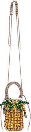 Alemais Wood Bead Pineapple Mini Bag Bags