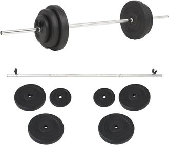 vidaXL Juego De Pesas 30 Kg Vidaxl