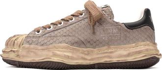 Miharayasuhiro Blakey OG Sole Distressed Leather Low Brown A10FW713-BROWN