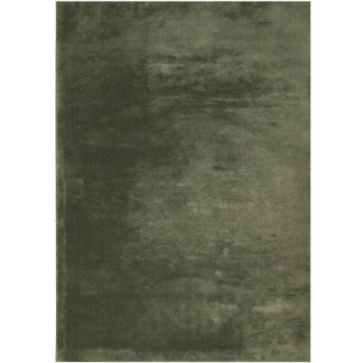 vidaXL Vidaxl - Alfombra Pelo Corto Suave Lavable Huarte Verde Bosque 140x200cm