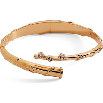 Alex and Ani Harry Potter Hermione Wand Bypass Cuff Bracelet in Gold at Nordstrom