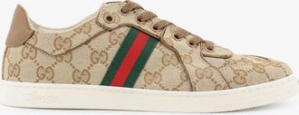 Gucci Sneakers Stretch in tessuto GG con dettaglio Nastro Web laterale - GUCCI - gender_Woman