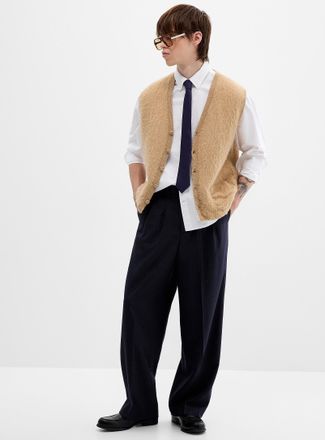 Djab Mens Pinstripe pleated pant Loose fit Imported from Seoul