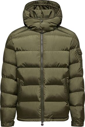 Moncler Moncler Maya Matte Short Down Jacket, Men, Green, Size: 0
