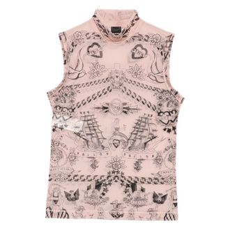 Pinko Printed High-neck Top