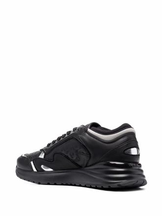 Ferragamo Gancini Rainbow Low-Top Sneaker - Black