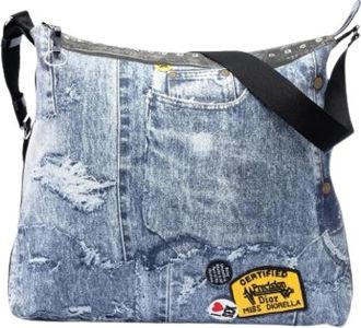 Dior Pre-owned Canvas Crossbody Bag - Dames - Vintage Schoudertas - Blauw - ONE Size - Vintage
