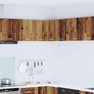 vidaXL vidaXL Armadio pensile Riga Rovere Affumicato e Bianco 57 x 57 x 40 cm