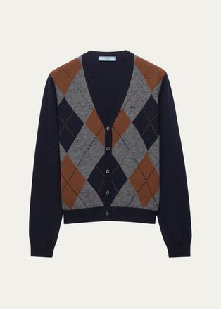Prada Argyle Cashmere Sweater