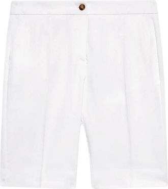 Elena Miro Stijlvolle Bermuda Shorts voor Vrouwen - Dames - Korte Broeken - Wit - 4XL - Korte Broeken