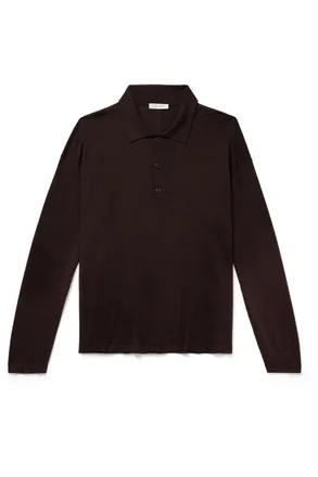 The Row Djon Wool Polo Shirt