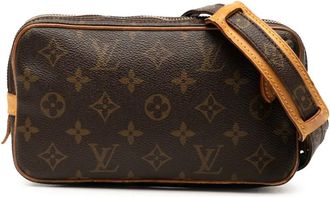 Louis Vuitton 1991 Marly Bandouli&egrave;re crossbodytas met monogram - Bruin