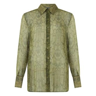 Alberta Ferretti Long-sleeved shirt - female - Alberta Ferretti - Shirts - Green - 2XL - Blouses & Shirts