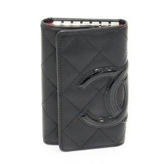 Chanel Pre-owned Accessories, female, Black, Size: ONE SIZE Pre-owned Cambon Keycase