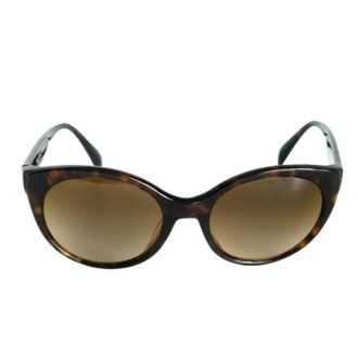 Prada Pre-owned Acetate Zonnebril - Dames - Pre-owned - Bruin - Maat: ONE Size Synthetisch