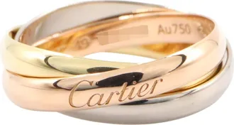 Cartier Pink Gold White Gold Yellow Gold Yellow Gold (18K) Pink Gold (18K) White Gold (18K) Band Ring (Pre-Owned)