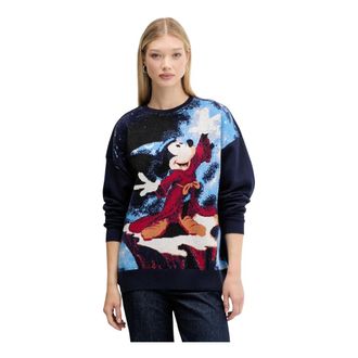 Desigual Donna, Felpe, Multicolore, S, new