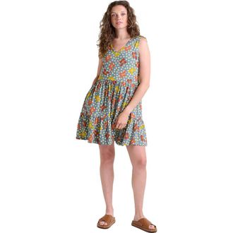 Toad & Co Marley Tiered Sleeveless Dress in North Shore Lily Print at Nordstrom, Size X-Small