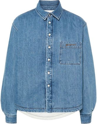Jacquemus La Chemise Boulanger denim shirt jacket - men - Organic Cotton - 46 - Blue
