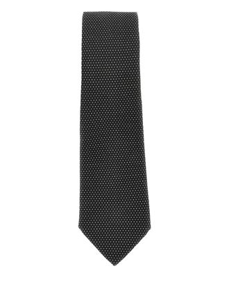 Emporio Armani Cravatta a pois - Nero