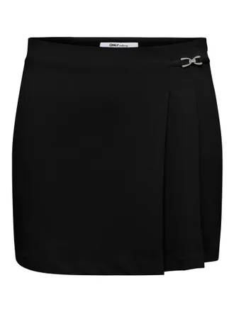 Only Minirock ONLY ONLEVI LIFE HW SHORT SKIRT CC TLR, Damen, Gr. 34, schwarz, Web, Obermaterial: 95% Polyester, 5% Elasthan, unifarben, kurz, R&ouml;cke Miniroc