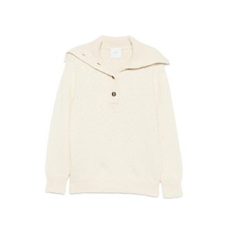 Malo Button-up Sailor-collar Knit