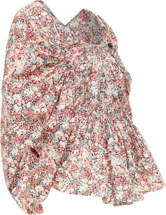 Junya Watanabe 2007 Multicolor Smocked Blouse